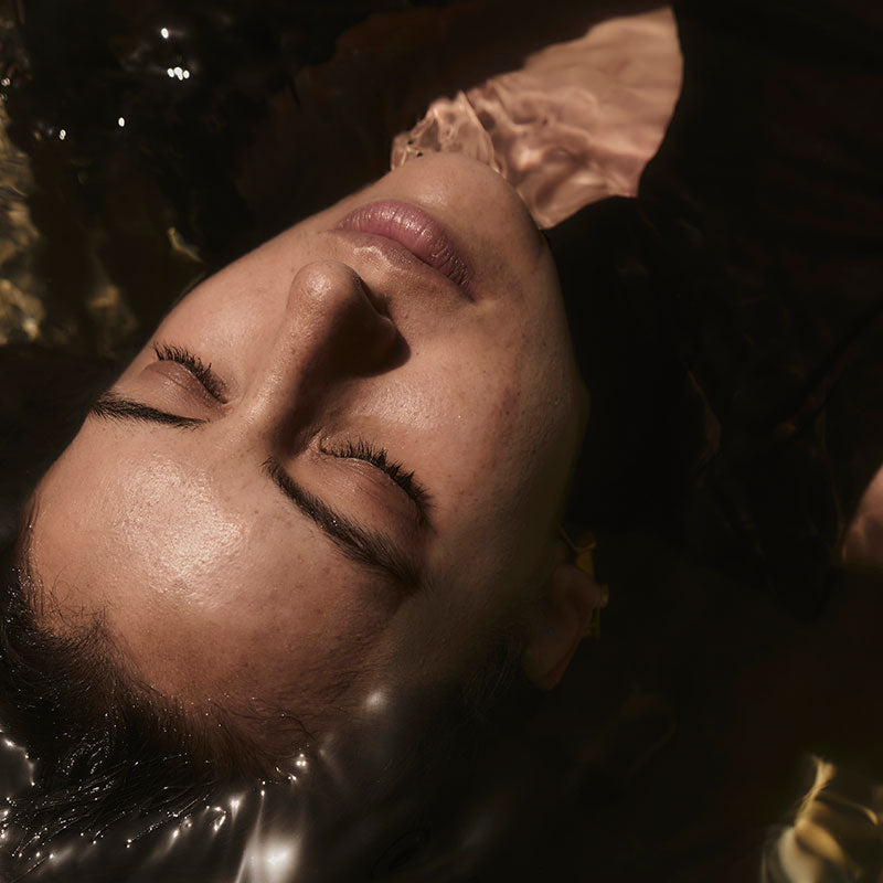 Close Up on woman's face