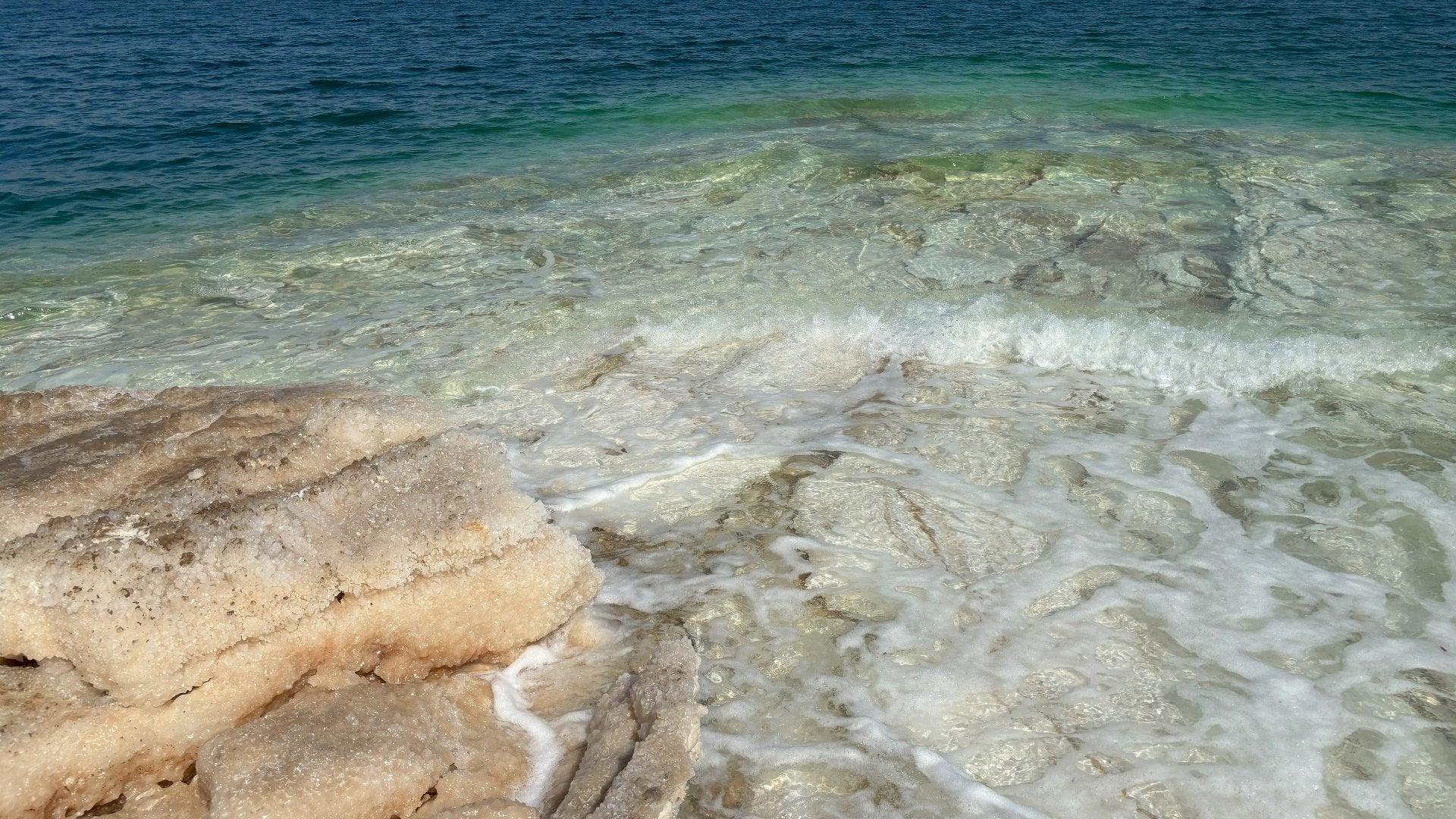 dead sea salt and water